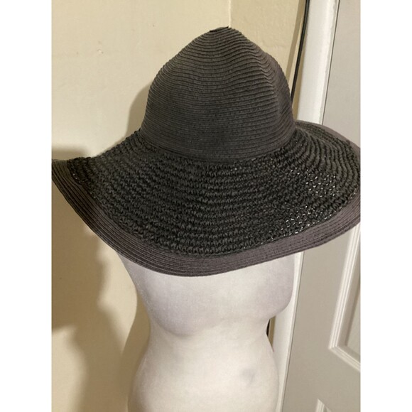 J. Crew NWOT Textured Summer Straw Hat Black One Size $69.50 - Picture 3 of 8